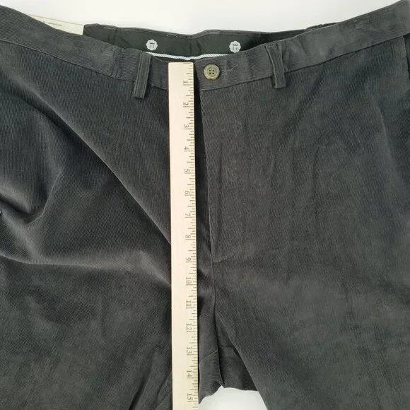 Haggar Corduroy Pants 42X32 Dusk Gray Classic Fit Stretch Expandable Waist NWT - Picture 10 of 12